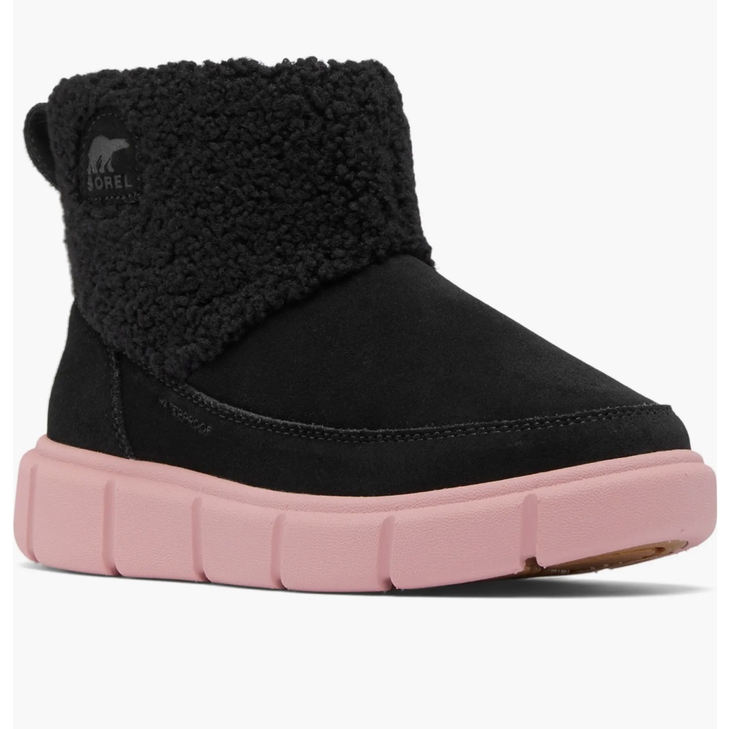 Sorel Kids Explorer Iii Faux Fur Waterproof Slip-On Boots Size 4